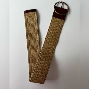 Banana Republic Woven Belt with Gold Buckle